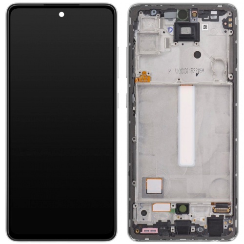 Дисплей Samsung Galaxy A52 A526 A525 A528 + тачскрин (OLED Big LCD с серебристой рамкой)