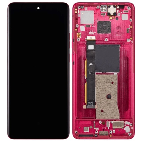 Дисплей Motorola Edge 40 XT2303 з тачскріном і рамкою (оригінал 100% червоний)