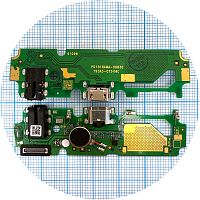 Шлейф Vivo Y91 Y93 с разъемами зарядки и наушников с микрофоном - нижняя плата (AAA)