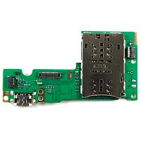 Шлейф Lenovo Tab M10 HD TB-X505 з роз'ємами зарядки, Sim-карти та мікрофоном - нижня плата (AAA)