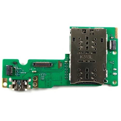 Шлейф Lenovo Tab M10 HD TB-X505 з роз'ємами зарядки, Sim-карти та мікрофоном - нижня плата (AAA)