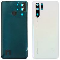 Задняя крышка Huawei P30 Pro VOG-L29 (белая оригинал Китай со стеклом камеры)