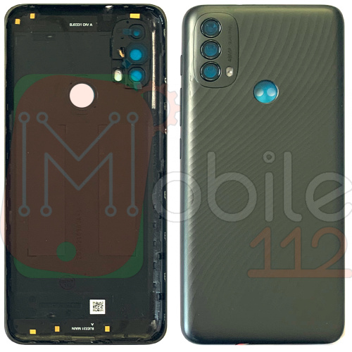 Задня кришка Motorola Moto E40 XT2159 (чорна оригінал Китай без скла камери)