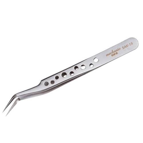 Пінцет Mechanic SAK-15 вигнутий гострий, 115 мм