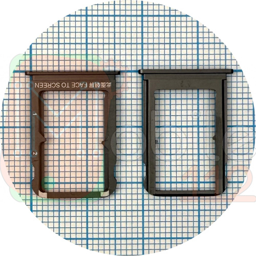 Тримач Sim картки Xiaomi Mi 9 SE (чорний на 2 SIM)