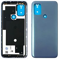 Задняя крышка Motorola Moto G20 XT2128 (голубая Breeze Blue Original New)