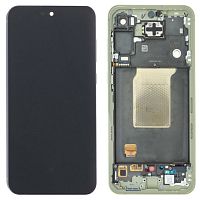 Дисплей Samsung Galaxy A55 5G A556 з тачскріном (оригінал OEM SP із жовтою рамкою)