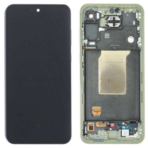 Дисплей Samsung Galaxy A55 5G A556 + тачскрин (оригинал OEM SP с желтой рамкой)