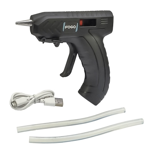 Термоклейовий пістолет Fogo з акумулятором 1800 mAh (15W, сопло d=2mm, клей d=7mm) фото 5