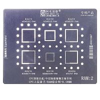 BGA - трафарет (для реболлінгу) Amaoe RAM2 товщина 0.18 мм