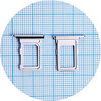 Держатель SIM карты Apple iPhone 16 Pro, iPhone 16 Pro Max (белый на 1 Sim)