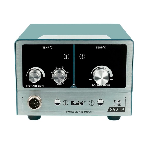 Паяльная станция прецизионная Kaisi 8521P-210, фен 100C - 450C, паяльник стандарта JBC 210 200C - 500C, 800W фото 3