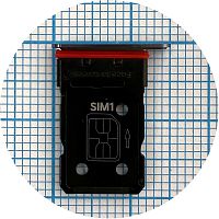 Держатель Sim карты OnePlus 11 (черный на 2 SIM)