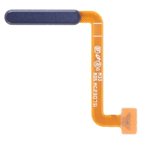 Шлейф Samsung Galaxy M33 M336B, M53 M336B з кнопкою включення та сканером відбитка пальця (синій оригінал Китай)