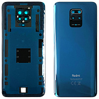 Задня кришка Xiaomi Redmi Note 9S, Redmi Note 9 Pro Max суміст. Redmi Note 9 Pro (синя Original New зі склом камери)