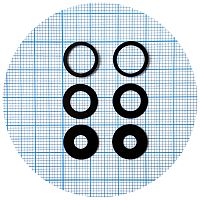 Стекло камеры Apple iPhone 14 Pro, iPhone 14 Pro Max (черное - 3 шт)