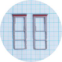 Держатель Sim карты и карты памяти Realme C75 4G RMX3941 (черный на 2 SIM + Micro SD)