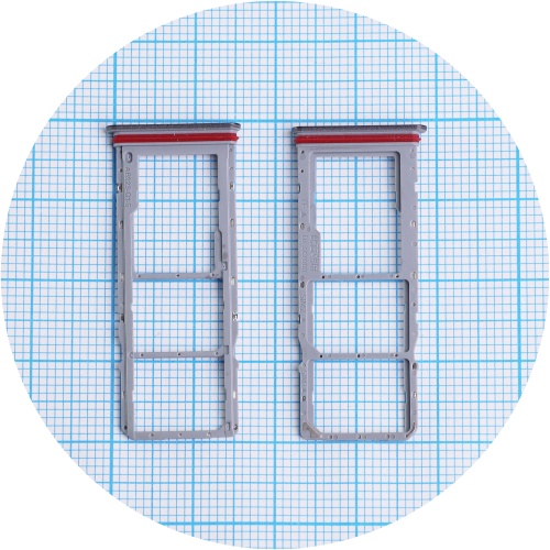 Тримач Sim картки та картки пам'яті Realme C75 4G RMX3941 (чорний на 2 SIM + Micro SD)