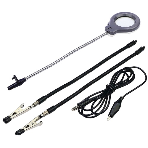 Паяльна станція WEP 926 LED-IV, паяльник, цифрова індикація, лупа, підсвічування, тримачі плат та припою, 60W, 90-400 гр C фото 6