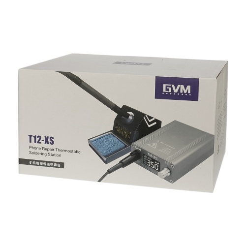 Паяльная станция прецизионная GVM T12-XS (паяльник T12, 3 канала памяти, 72W, 80C - 480C) фото 9