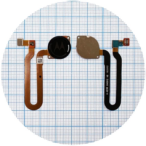 Шлейф Motorola XT1970 One Vision, XT2013 One Action зі сканером відбитка пальця (чорний)