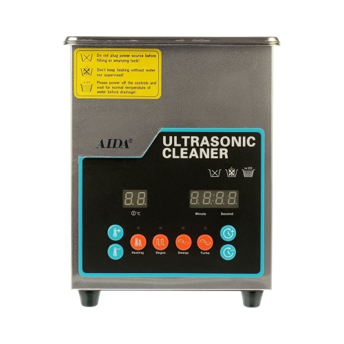 Ультразвуковая ванна Aida A-2L с функцией дегазации жидкости (2L, 60W, 40 kHz, подогрев до 80 гр. C, таймер до 30 мин.) фото 2
