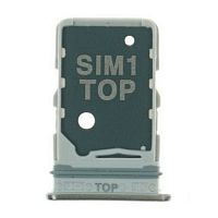 Держатель Sim карты Samsung Galaxy A80 2019 A805F (серебристый на 2 SIM)