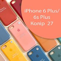 Чехол Silicone case для iPhone 6 Plus, 6S Plus (розовый №27)