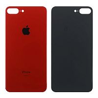 Задня кришка Apple iPhone 8 Plus (червона оригінал Китай з великим отвором)