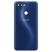 Задня кришка Oppo A12s суміст. с Oppo A12 CPH2083 CPH2077 (синя, Deep Blue із склом камери)