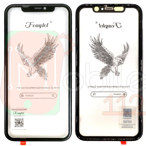 Скло дисплея Apple iPhone 11 (оригінал Китай з рамкою, без OCA)