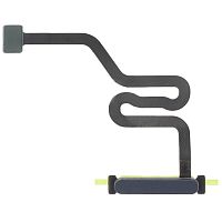 Шлейф Samsung Galaxy A16 4G A165F з кнопкою включення та сканером відбитка пальця (чорний оригінал Китай)