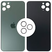 Задня кришка Apple iPhone 11 Pro Max (зелена оригінал Китай з кільцями)