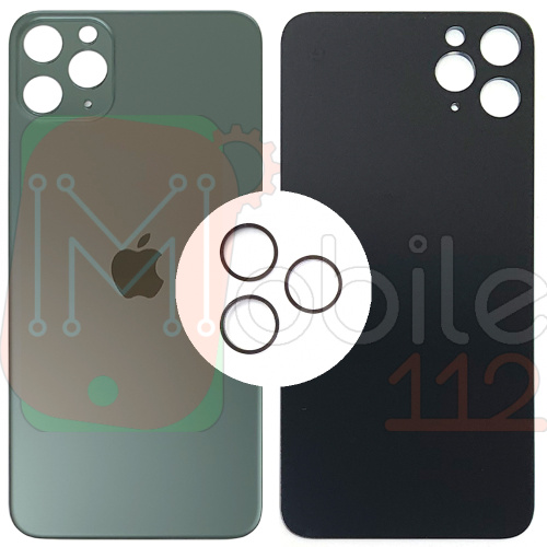 Задня кришка Apple iPhone 11 Pro Max (зелена оригінал Китай з кільцями)