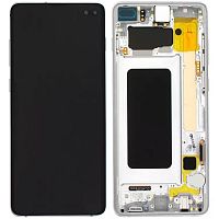 Дисплей Samsung Galaxy S10 Plus G975F з тачскріном (IN-CELL з рожевою рамкою)