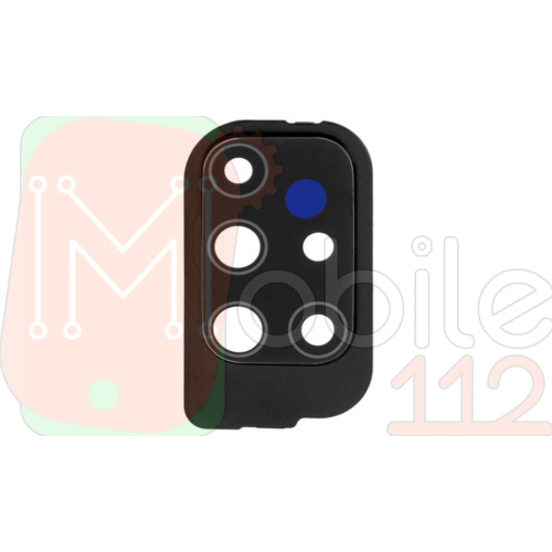 Скло камери Samsung Galaxy M51 M515F (чорне у рамці)