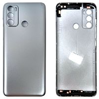 Задня кришка Motorola Moto G60 (срібляста оригінал Китай)