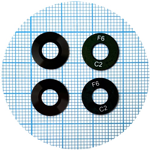 Скло камери Xiaomi Redmi A1 A1+ Plus, Redmi A2 A2+, Poco C50 (комплект 2 шт) фото 2