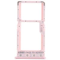 Держатель Sim карты и карты памяти Redmi 6, Redmi 6A (розовый 2 SIM (1 SIM + Micro SD))