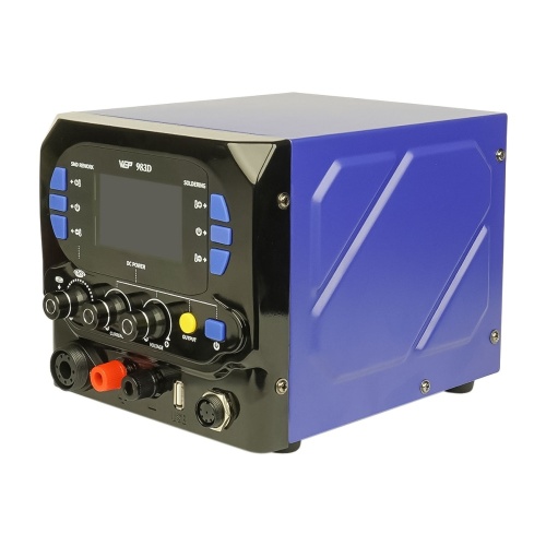 Паяльная станция прецизионная WEP 983D (фен 100C-500C, паяльник стандарта JBC 245 90C-450C, блок питания 20V 3.5A, USB A 5V 2A) фото 4