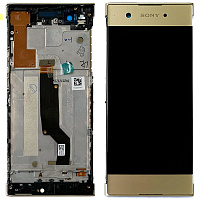 Дисплей Sony Xperia XA1 G3112 G3116 G3121 G3125 з тачскріном (золотий оригінал Китай з рамкою)