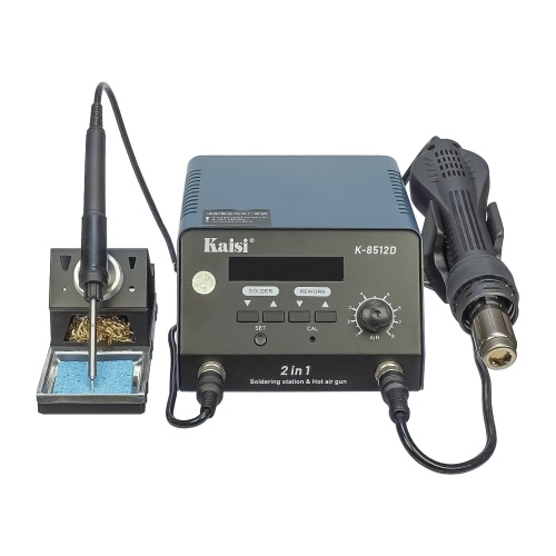 Паяльна станція прецизійна Kaisi K8512D, фен, паяльник T12, цифрова індикація Паяльна станція прецизійна Kaisi K8512D, фен, паяльник T12, цифрова індикація