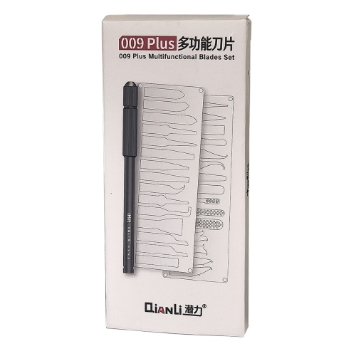 Набір для ремонту друкованих плат та мікросхем QianLi 009 Plus ручка 012 з цангою, 30 лопаток, шліфувальний брусок, 3 SIM-ключа фото 3