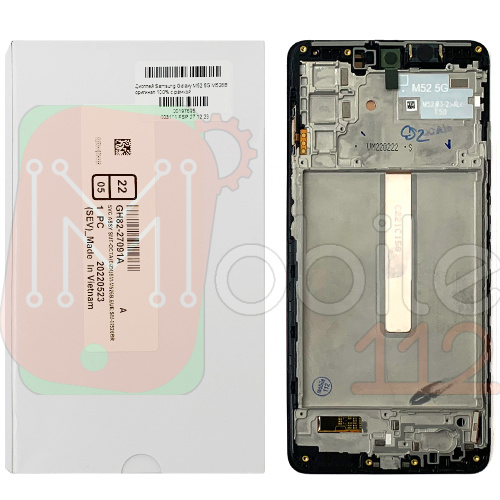 Дисплей Samsung Galaxy M52 5G M526B з тачскріном (оригінал 100% Service Pack з рамкою)