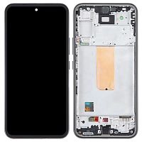 Дисплей Samsung Galaxy M54 з тачскріном (оригінал OEM SP з рамкою)