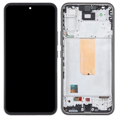 Дисплей Samsung Galaxy M54 з тачскріном (оригінал OEM SP з рамкою)