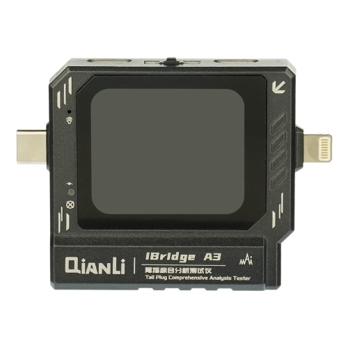 Тестер разъёмов питания QianLi iBridge A3 Type C/ Lightning с ЖК дисплеем и встроенной АКБ фото 2 Тестер разъёмов питания QianLi iBridge A3 Type C/ Lightning с ЖК дисплеем и встроенной АКБ фото 2