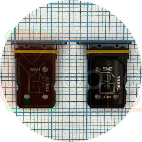 Тримач Sim картки Realme GT Neo 2 RMX3370 (сірий на 2 SIM)