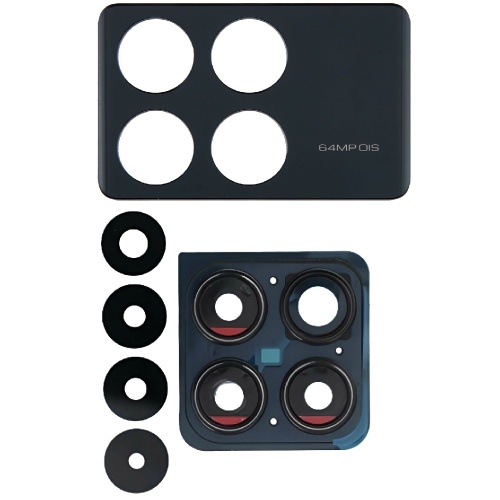 Скло камери Xiaomi Poco X6 Pro (з чорною рамкою)