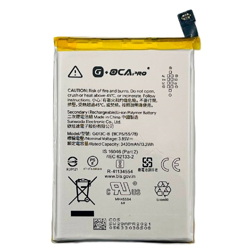 Акумулятор Google G013C-B Pixel 3 XL (оригінал G+OCA Pro 3430 mAh)